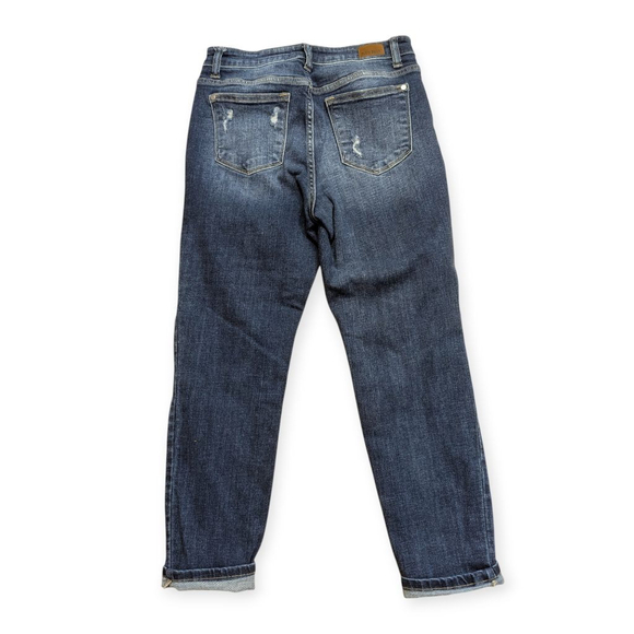 Judy Blue Boyfriend Distressed Jeans Size 7 28 - Picture 2 of 13